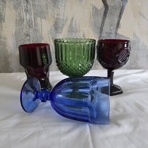 Vintage goblets mixed set